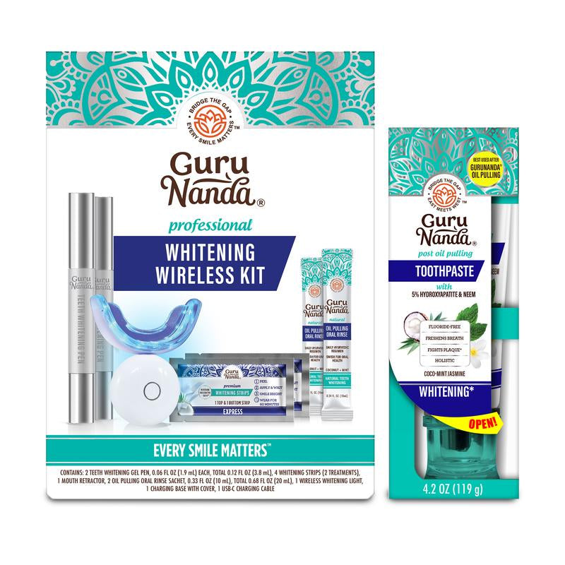 Pearl Glow Whitening Kit - Professional Whitening Kit + Hydroxyapatite Toothpaste - Everbeaut