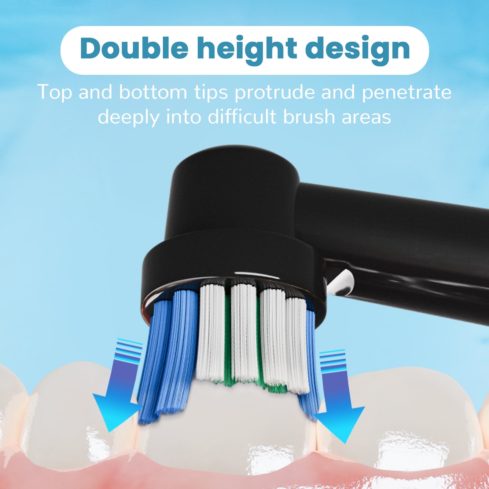 Oral-B CrossAction Electric Toothbrush Replacement Brush Heads – 20 Pack, Precision Clean Bristles, Compatible with Most Oral-B Handles – Black – Premium Health & Beauty Product by Everbeaut.