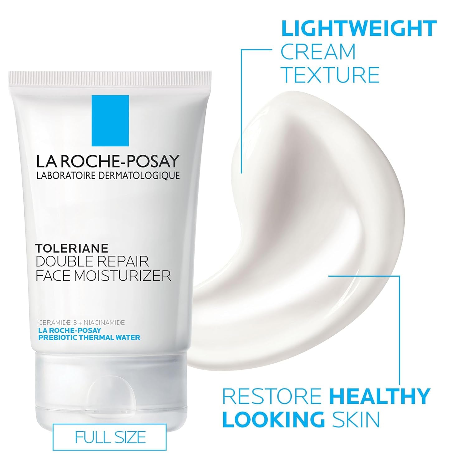 La Roche-Posay Toleriane Double Repair Face Moisturizer, Daily Moisturizer Face Cream with Ceramide & Niacinamide for All Skin Types, Immediate Comfort & Long Lasting Hydration, Fragrance Free - Everbeaut