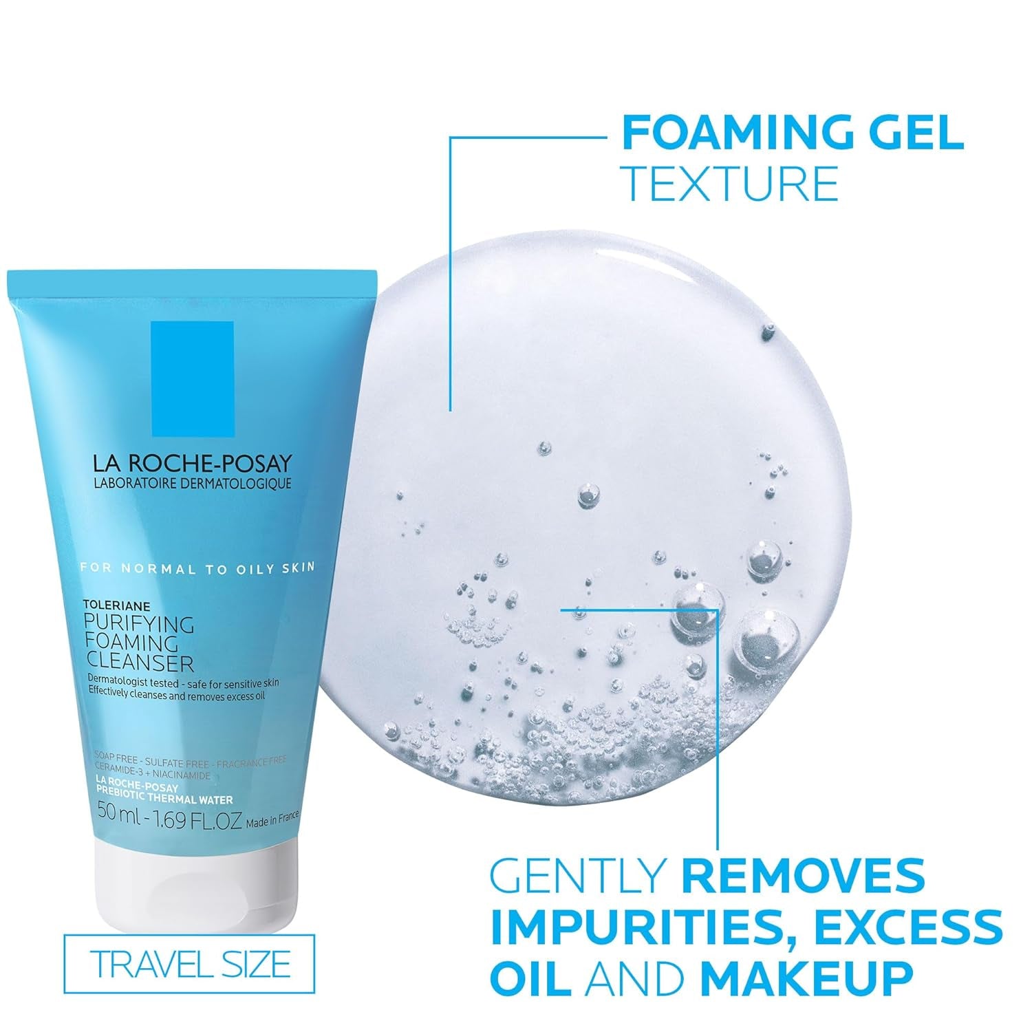 La Roche-Posay Toleriane Double Repair Face Moisturizer, Daily Moisturizer Face Cream with Ceramide & Niacinamide for All Skin Types, Immediate Comfort & Long Lasting Hydration, Fragrance Free - Everbeaut
