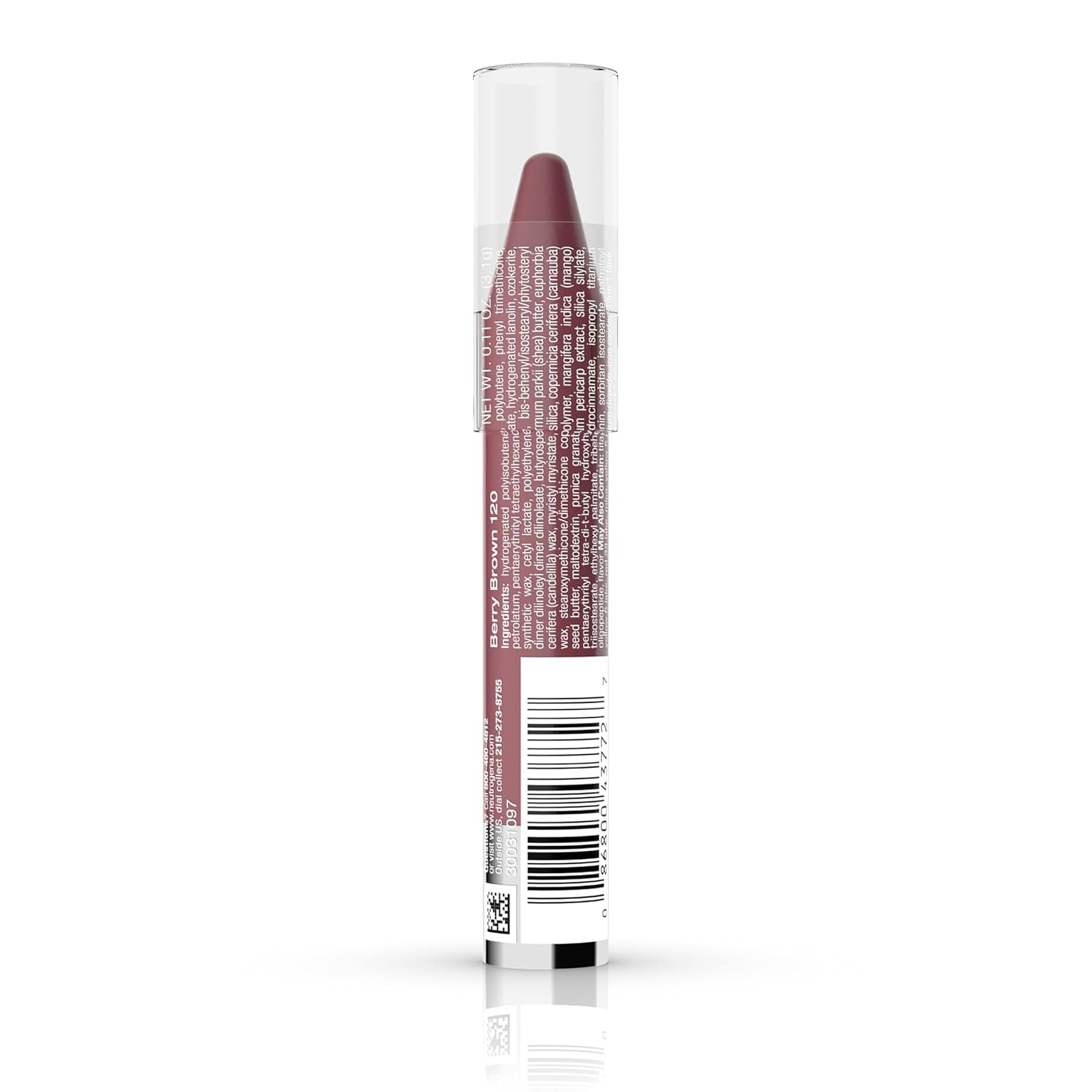 Neutrogena MoistureSmooth Color Stick – Moisturizing Lip Crayon with Shea Butter & Fruit Extracts, Balm-Like Formula, Berry Brown – Premium Health & Beauty Product by Everbeaut.