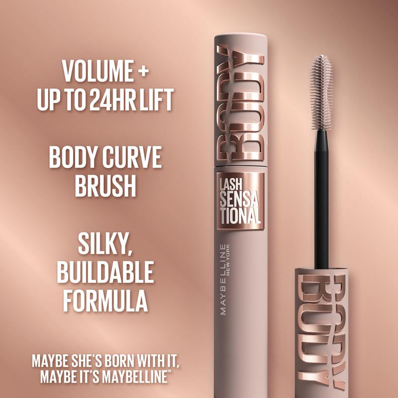 Lash Sensational Body Mascara, Silky Buildable Formula, 24HR Lift, Maybelline New York