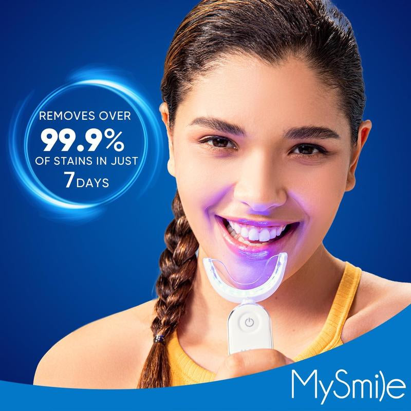 Mysmile Pro Dental Grade Teeth Whitening Kit W/ 28X LED Light 3 Carbamide Peroxide Gels 10-Min Fast Whitening Non-Sensitive Formula Buy 1 Get 1 Free Tiktokshopblackfriday