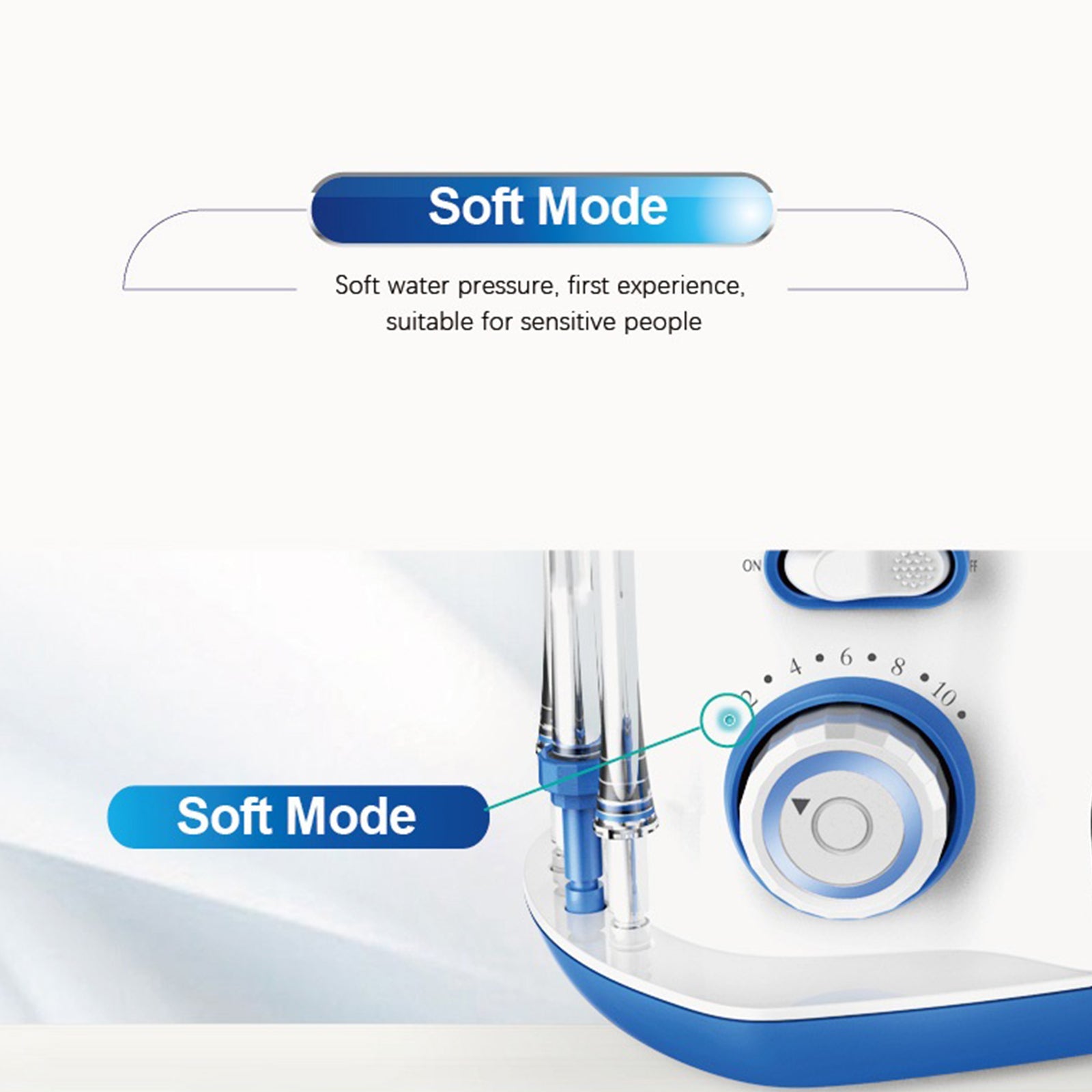 Oral Irrigator Teeth Water Flosser Waterproof 800ml Volume Reservoir - Everbeaut