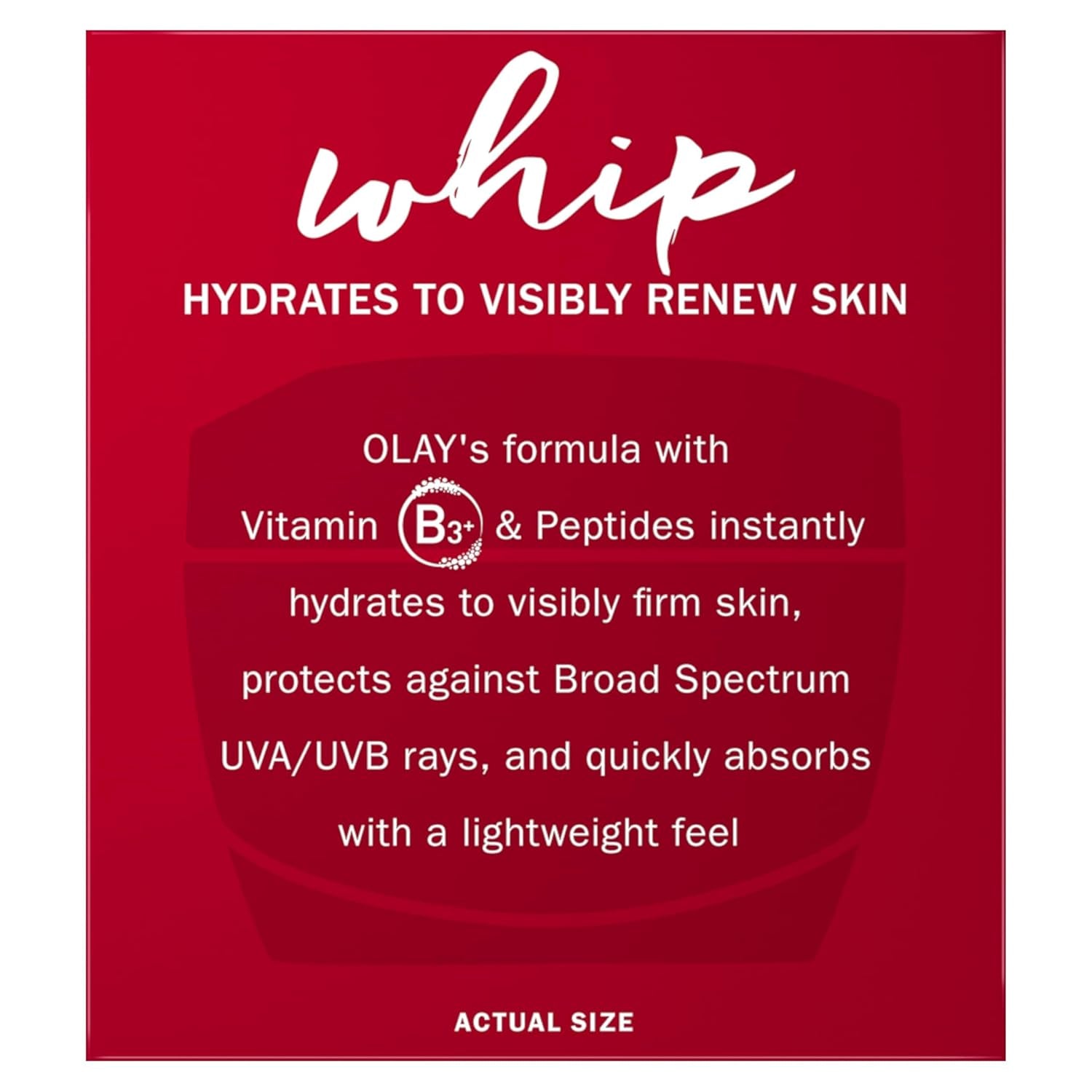 Olay Regenerist Whip Face Moisturizer Cream with SPF 25 – Lightweight Anti-Aging Hydration, Smooth Matte Finish, Broad Spectrum Sun Protection – 1.7 oz – Premium Health & Beauty Product by Everbeaut.