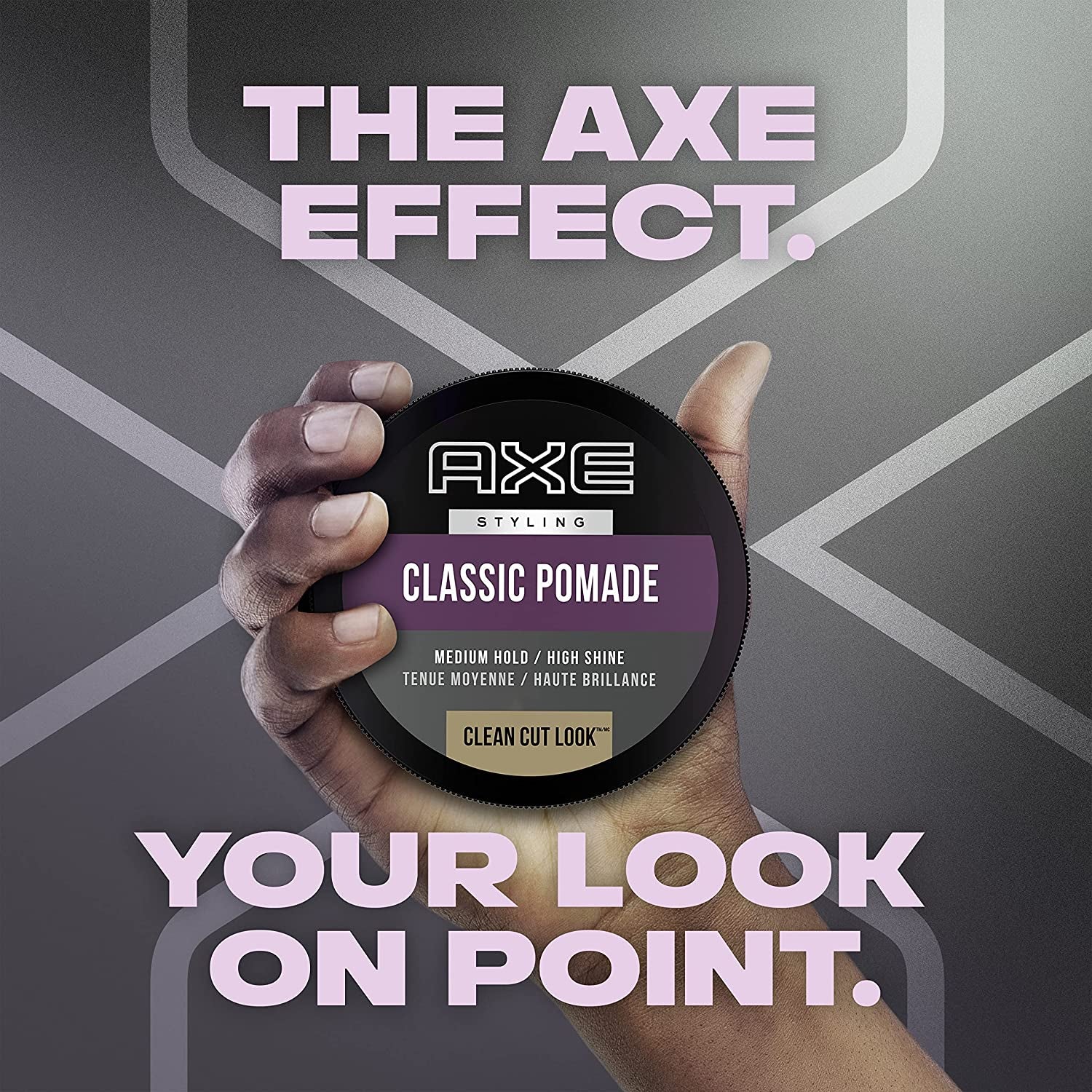 AXE Pomade for Men – Medium Hold & Natural Finish – Easy Hair Styling for Clean-Cut Looks – 2.64 oz Jars, 2 Count – Premium Health & Beauty Product by Everbeaut.