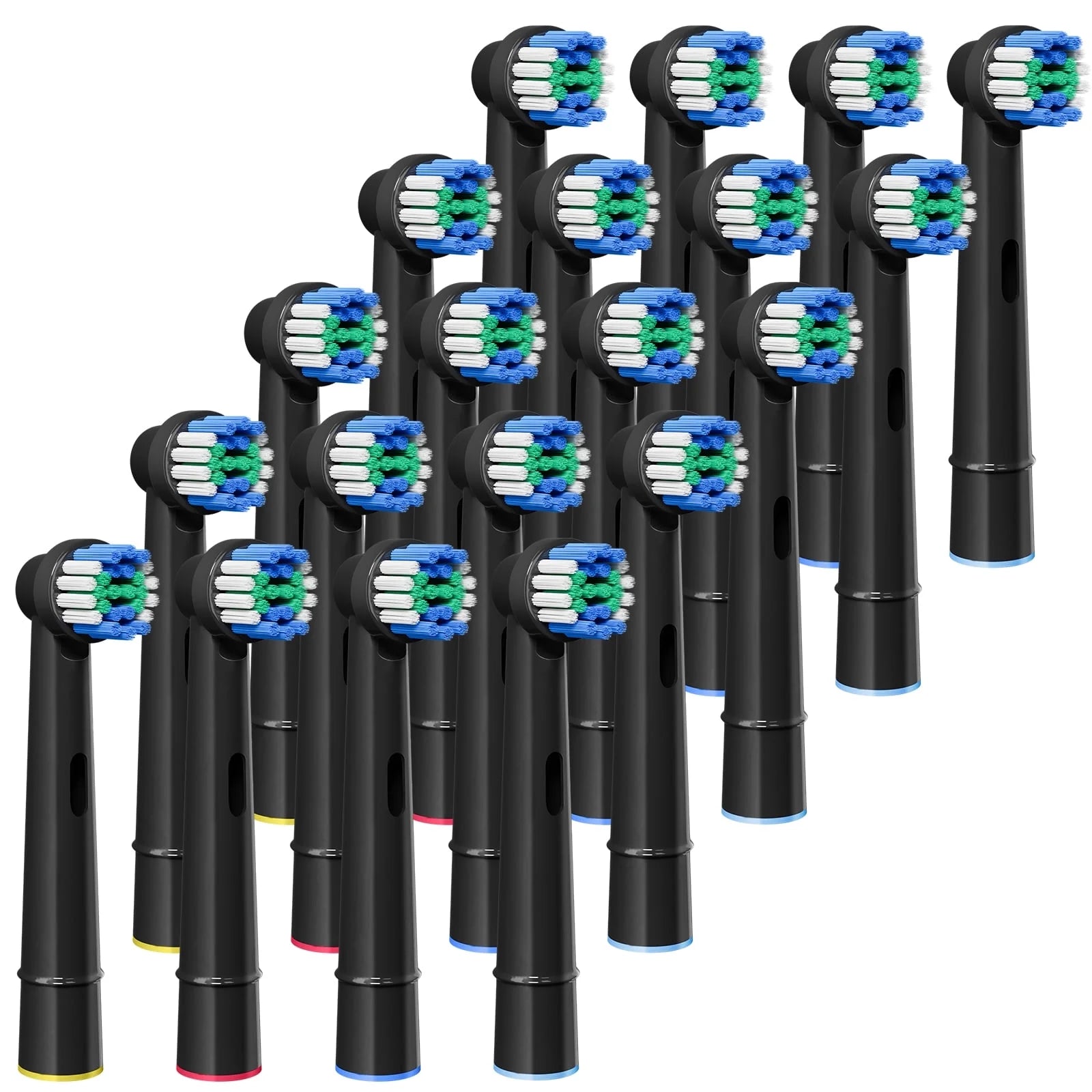 Oral-B CrossAction Electric Toothbrush Replacement Brush Heads – 20 Pack, Precision Clean Bristles, Compatible with Most Oral-B Handles – Black – Premium Health & Beauty Product by Everbeaut.