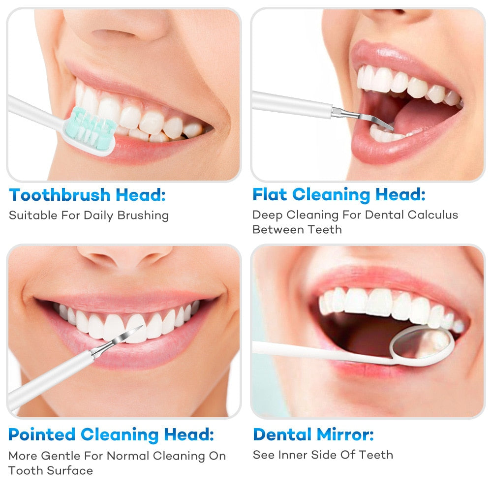 Portable Sonic Dental Scaler Electric Toothbrush Oral Teeth Tartar - Everbeaut