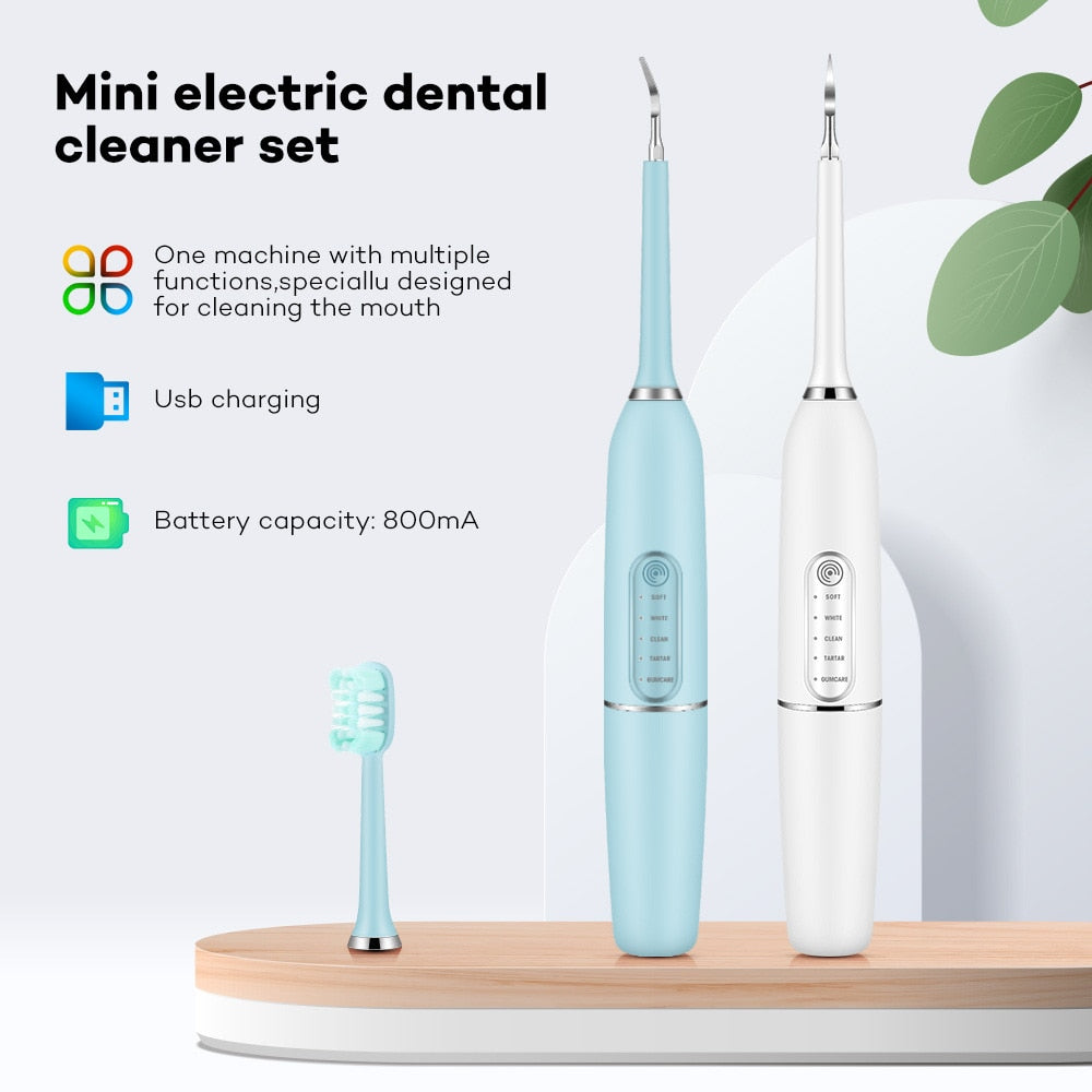 Portable Sonic Dental Scaler Electric Toothbrush Oral Teeth Tartar - Everbeaut