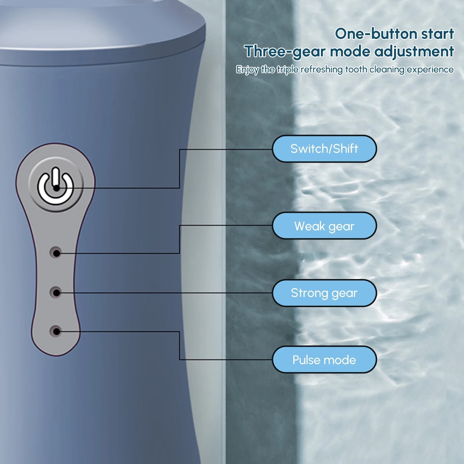 Cordless Water Dental Flosser Rechargeable Oral Irrigator Tooth Care – Premium Health & Beauty Product by Everbeaut.