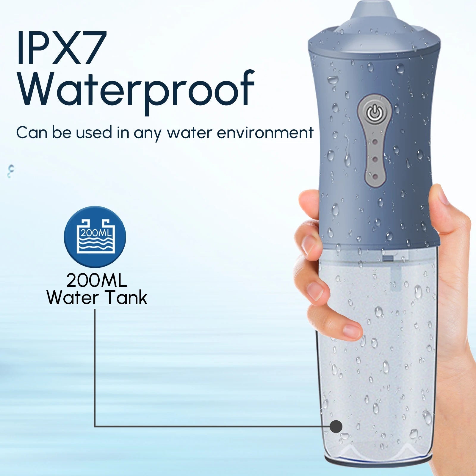 Cordless Water Dental Flosser Rechargeable Oral Irrigator Tooth Care – Premium Health & Beauty Product by Everbeaut.