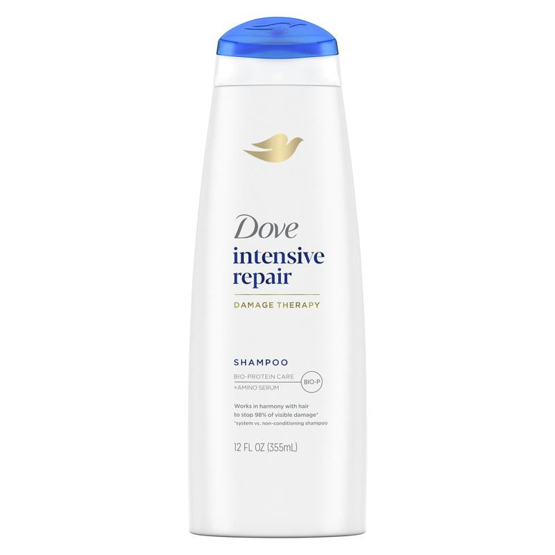 Dove Nourishing Intensive Repair Daily Shampoo for Damaged Hair with Bio-Protein Care, 12 Oz