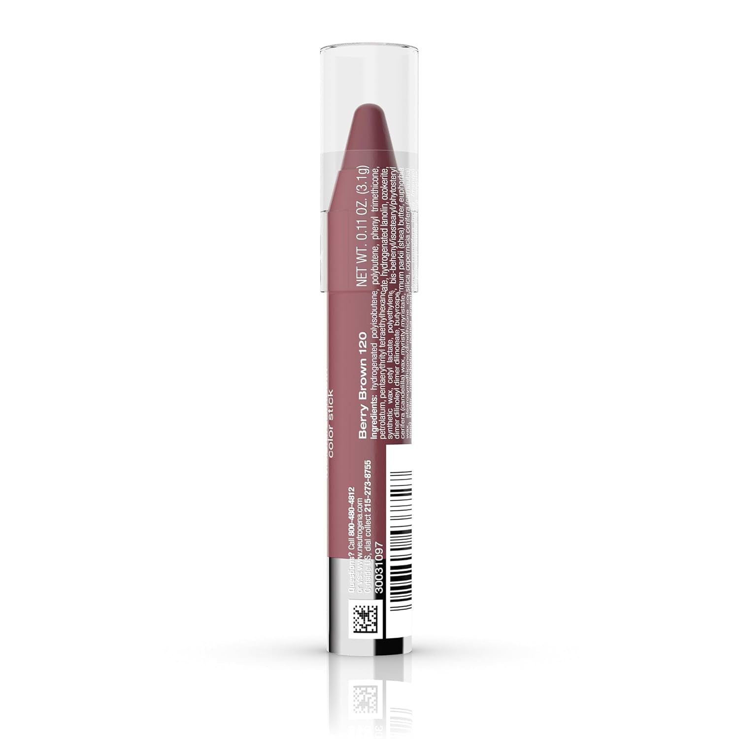 Neutrogena MoistureSmooth Color Stick – Moisturizing Lip Crayon with Shea Butter & Fruit Extracts, Balm-Like Formula, Berry Brown – Premium Health & Beauty Product by Everbeaut.