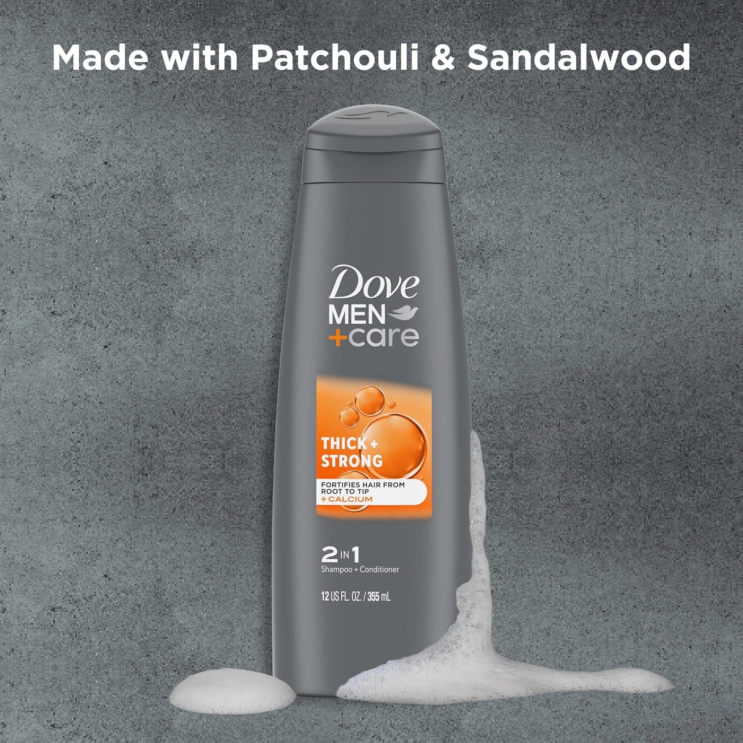 Dove Men+Care Fortifying 2-in-1 Shampoo and Conditioner for Men – Thick & Strong Hair Care with Caffeine – Strengthens Thinning Hair – 12 oz Bottles, Pack of 6 – Premium Health & Beauty Product by Everbeaut.