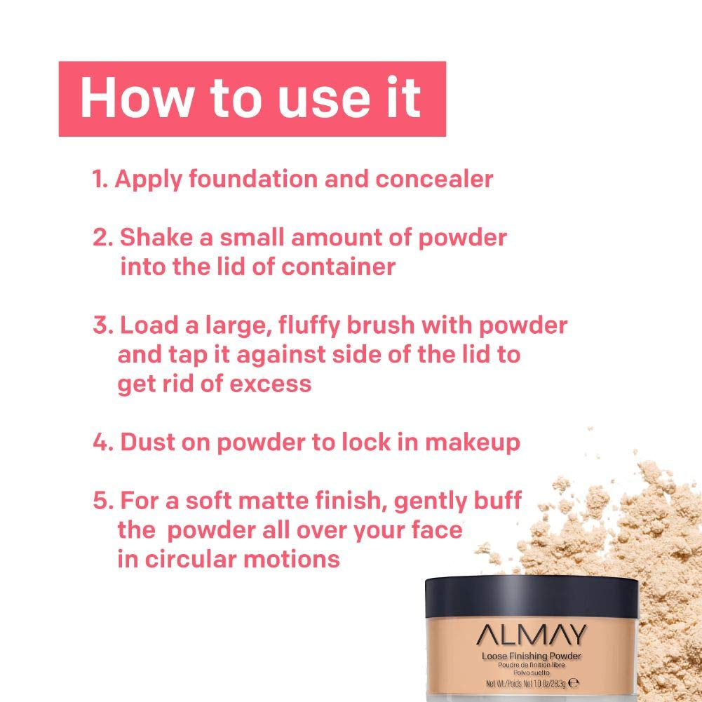 Setting Powder, Face Makeup, Matte Loose Powder, Hypoallergenic, Cruelty Free, 200 Light Medium, 1 Oz - Everbeaut