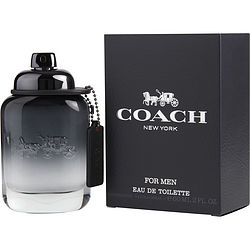 Coach for Men Eau de Toilette Spray – Luxury Men’s Fragrance – Fougere Woody Blend with Pear Nashi, Cardamom & Vetiver – 3.3 oz - Everbeaut