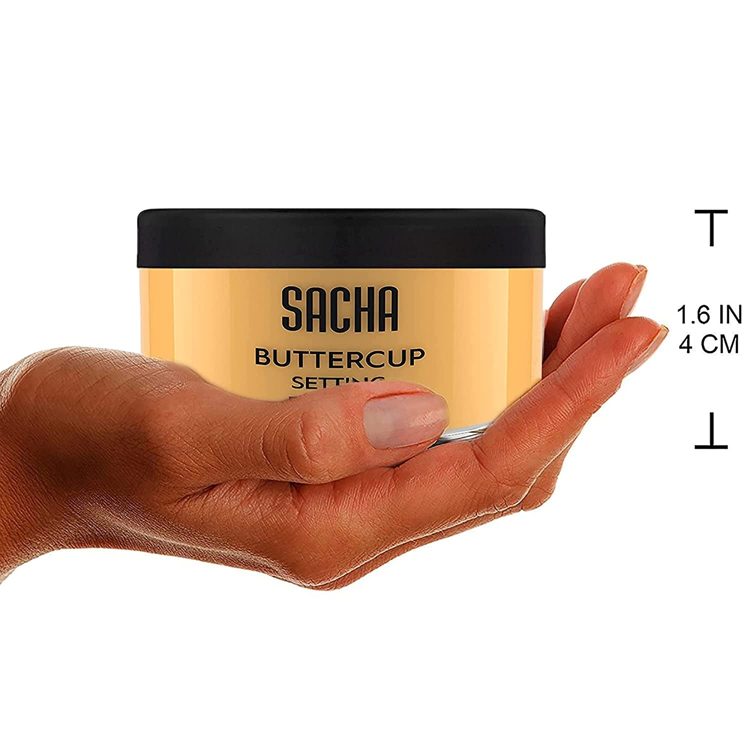 Sacha Buttercup Setting Powder – Professional Translucent Finishing Powder to Blur Fine Lines & Pores, No Ashy Flashback, Long-Lasting Smooth Matte Finish for All Skin Tones – Premium Health & Beauty Product by Everbeaut.