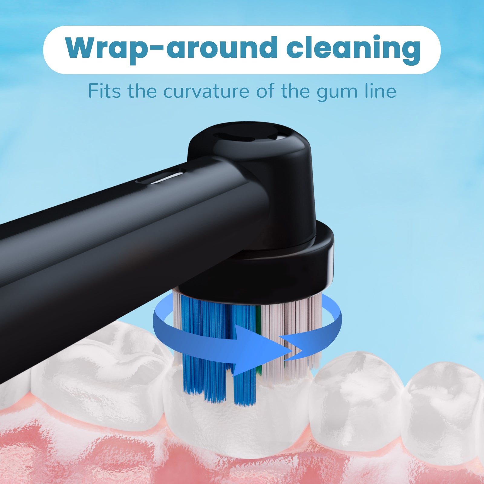 Oral-B CrossAction Electric Toothbrush Replacement Brush Heads – 20 Pack, Precision Clean Bristles, Compatible with Most Oral-B Handles – Black – Premium Health & Beauty Product by Everbeaut.