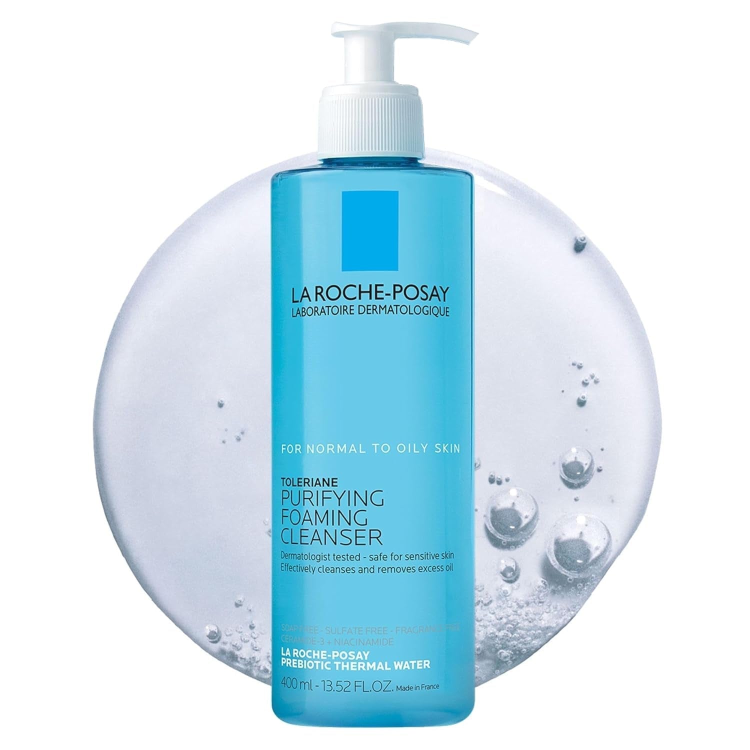 La Roche - Posay Toleriane Purifying Foaming Cleanser – Oil - Free Face Wash for Sensitive & Acne - Prone Skin - Everbeaut