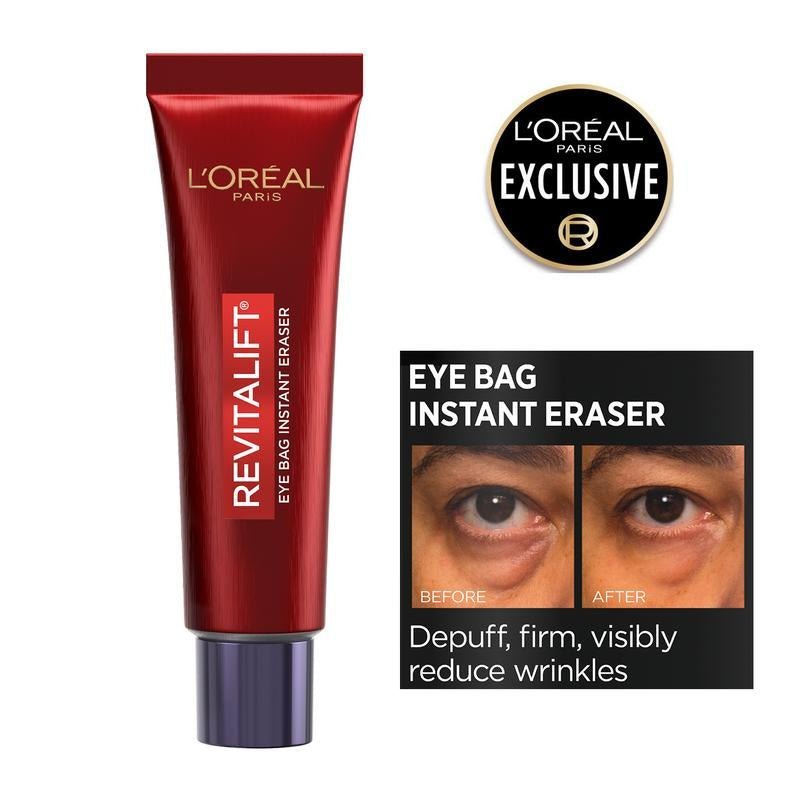 L’Oréal Paris Instant Eye Bag Eraser – Rapid Tightening Under - Eye Treatment for Puffiness & Dark Circles - Everbeaut