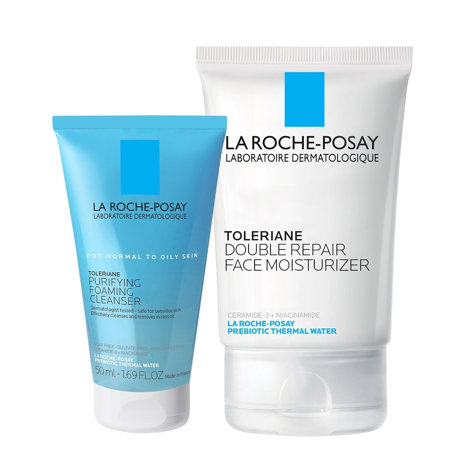 La Roche-Posay Toleriane Double Repair Face Moisturizer, Daily Moisturizer Face Cream with Ceramide & Niacinamide for All Skin Types, Immediate Comfort & Long Lasting Hydration, Fragrance Free - Everbeaut