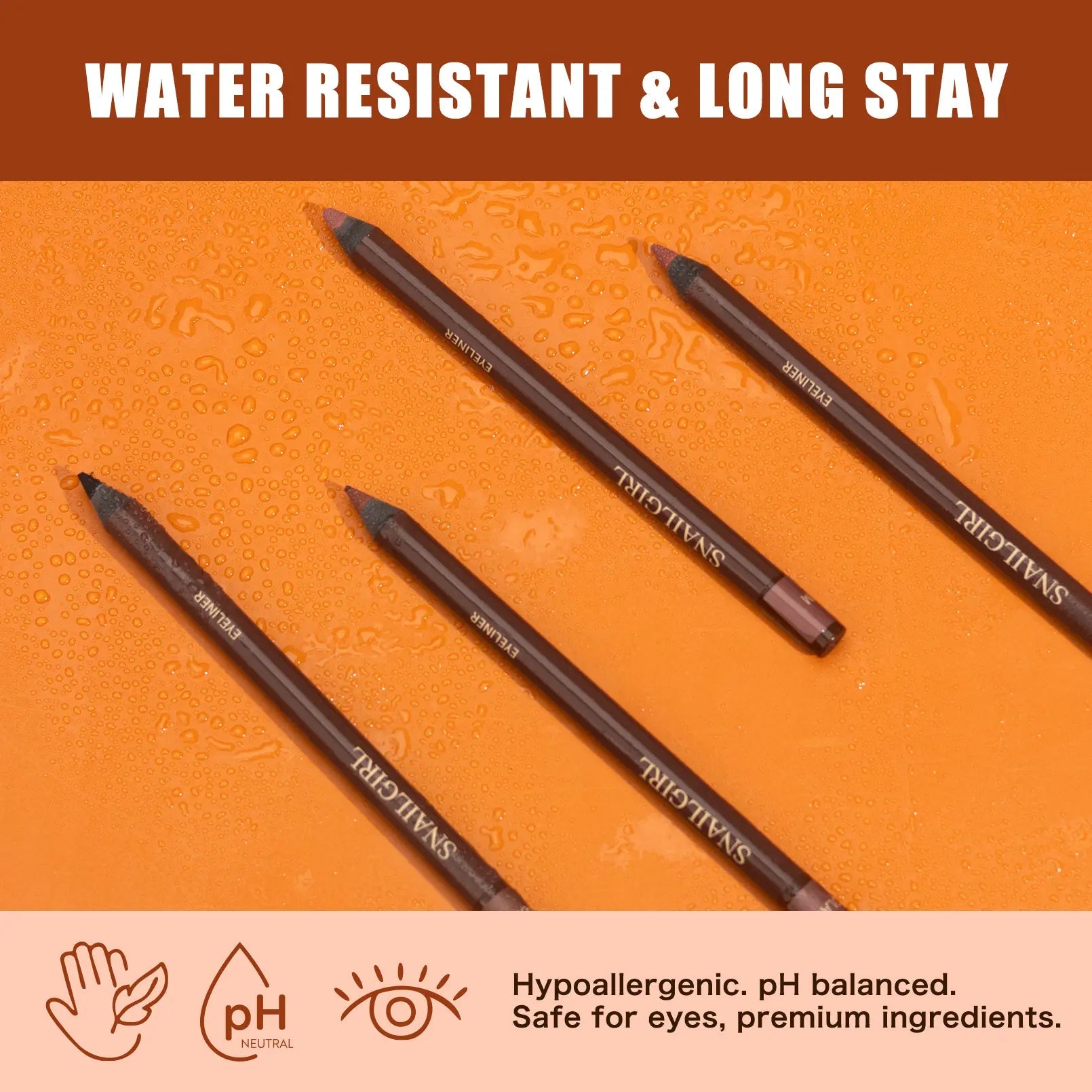 24HR Waterproof Eyeliner Pencil - Smudge - Proof & Long - Lasting - Everbeaut