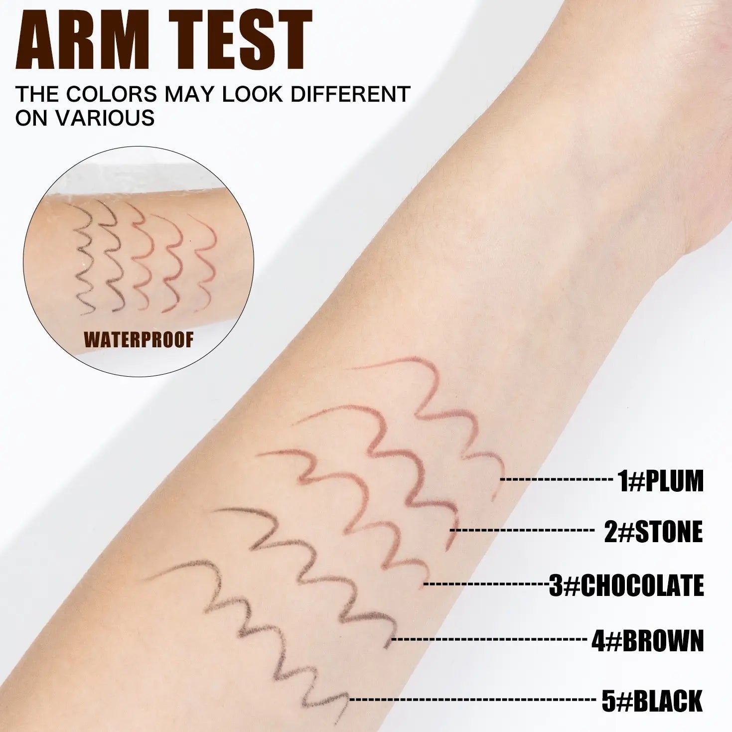 24HR Waterproof Eyeliner Pencil - Smudge - Proof & Long - Lasting - Everbeaut