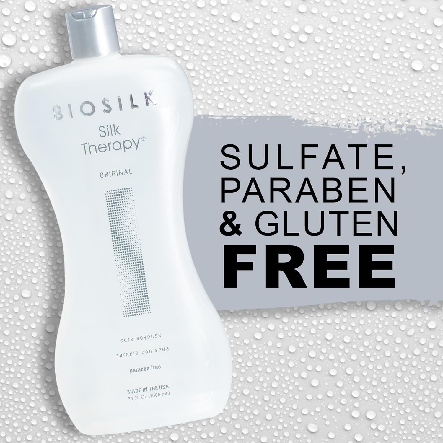 BioSilk Silk Therapy Conditioner – Moisturizing, Shine-Boosting Formula for Smooth, Manageable Hair – Sulfate-Free, Paraben-Free, Cruelty-Free – 34 oz Professional Size – Premium Health & Beauty Product by Everbeaut.