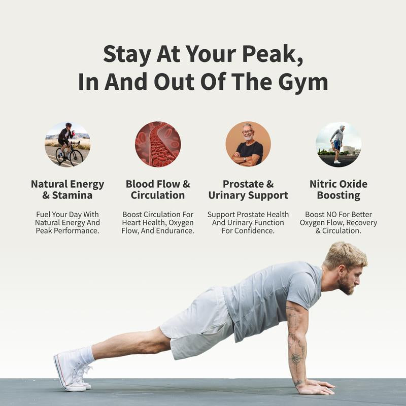 Ultimate Men’s Health Bundle – Nitric Oxide Booster + Prostate Health Support | Natural Energy, Blood Flow, and Prostate Care Supplements by Snap Supplements – Premium Health & Beauty Product by Everbeaut.