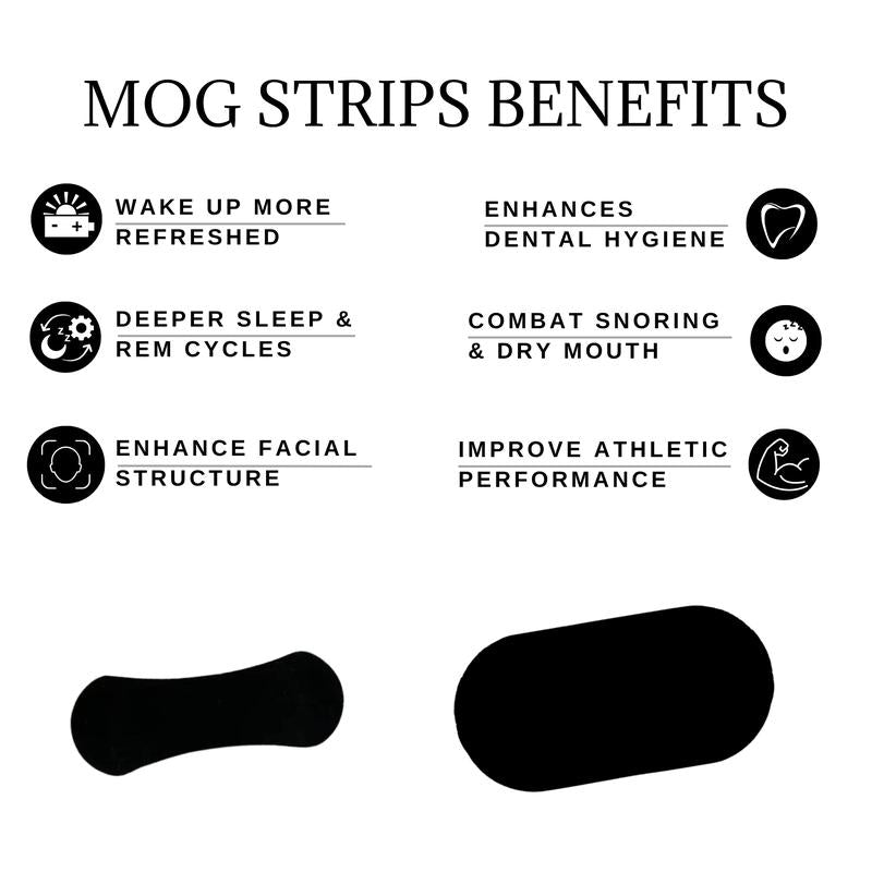 Mog Strips, One Month Supply, for Sleep, Exercise, Mouth Tape, Nose Tape, Strips, Long Lasting Adhesive, Yoga, Gym, Comfort Comfort Skincare Comfort Skincare Outdoor Sport