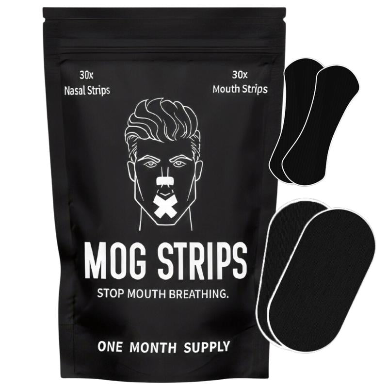 Mog Strips, One Month Supply, for Sleep, Exercise, Mouth Tape, Nose Tape, Strips, Long Lasting Adhesive, Yoga, Gym, Comfort Comfort Skincare Comfort Skincare Outdoor Sport