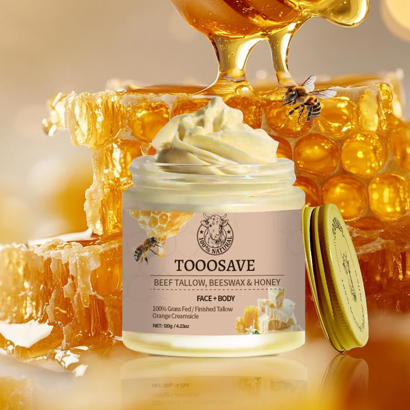 Tooosave 100% Butter & Honey Beeswax Cream – Ultra Moisturizing for Dry Skin - Everbeaut