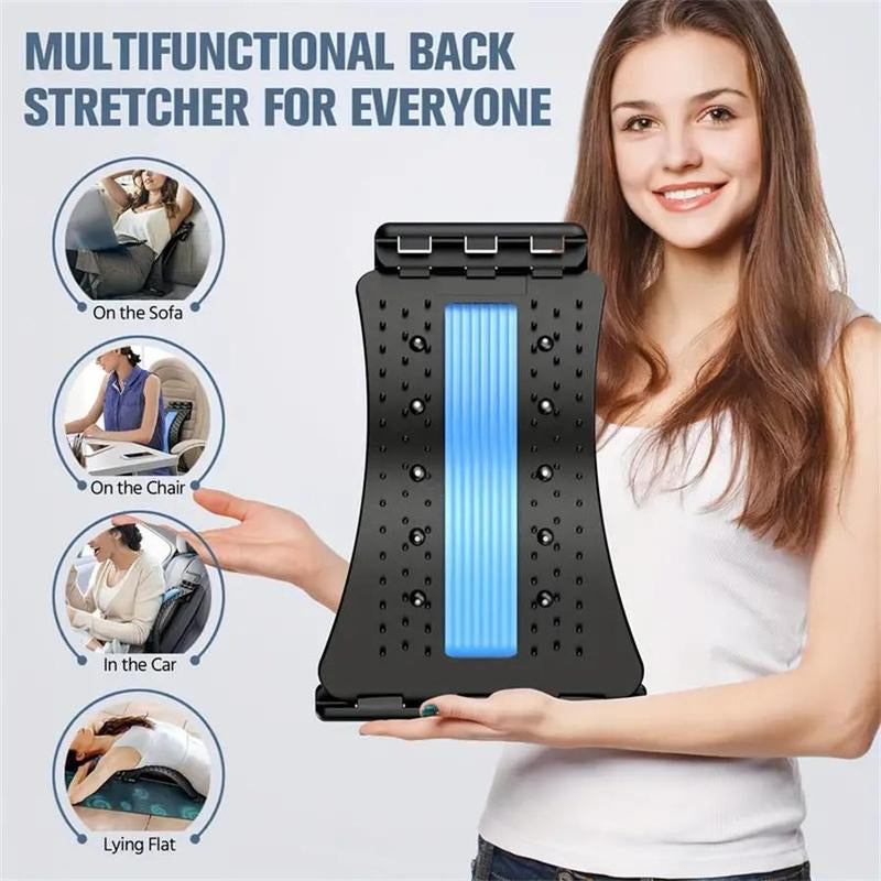 Adjustable Back Stretcher, 1 Count 3 Level Back Cracker Board, Ergonomic Back Massager for Lower Relaxation, Spine Decompression Tool