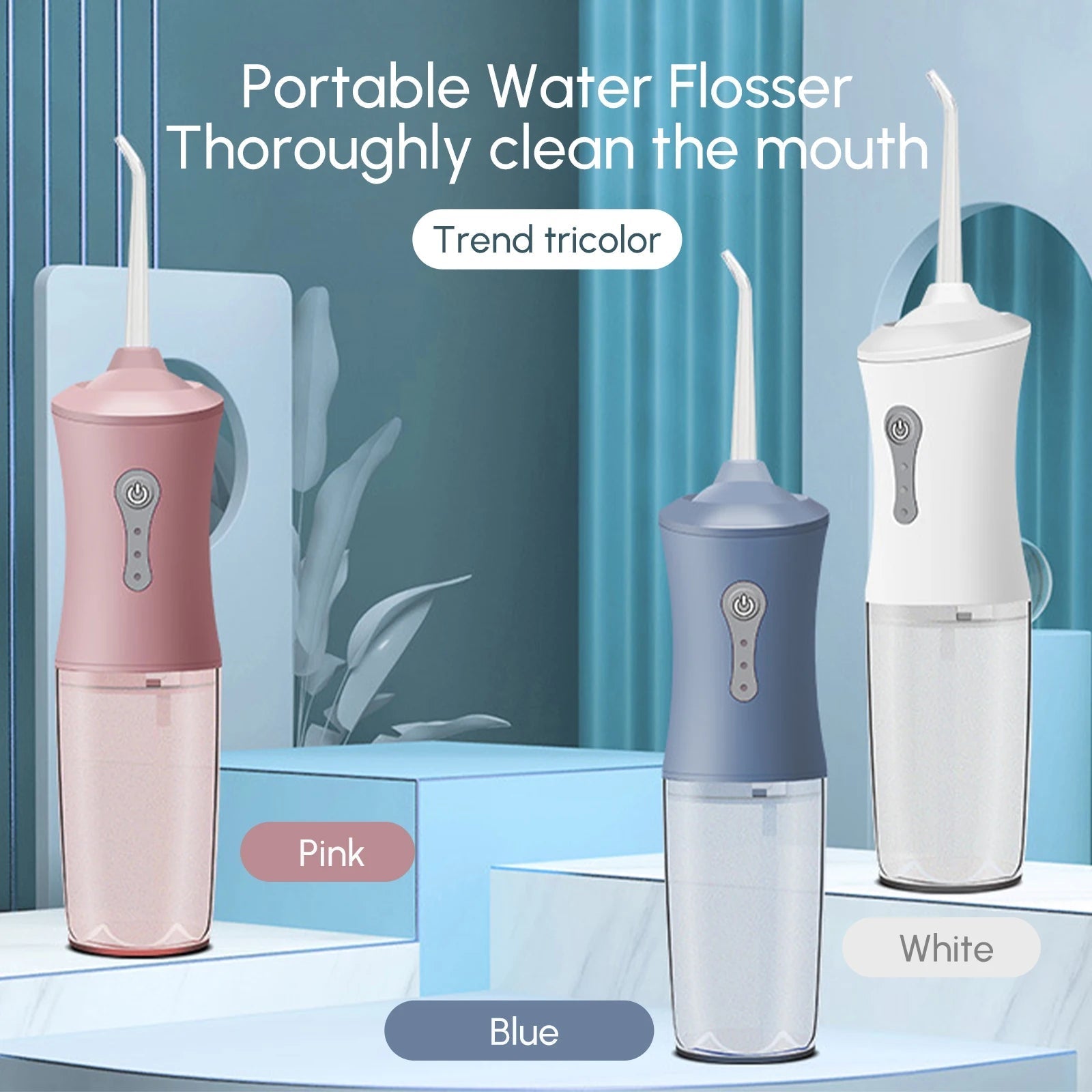 Cordless Water Dental Flosser Rechargeable Oral Irrigator Tooth Care - Everbeaut