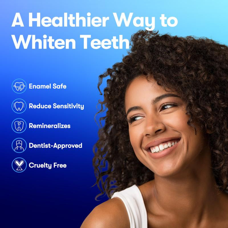 Mysmile Teeth Whitening Strips 14 Treatments Kit, Hydroxyapatite-Infuse White Strips, Non-Sensitive Teeth Whitening with Soothing Natural Ingredients, Enamel-Safe, Residue-Free, Non-Slip Tiktokshopsummerturnup Mouth Care Oral Care - Everbeaut