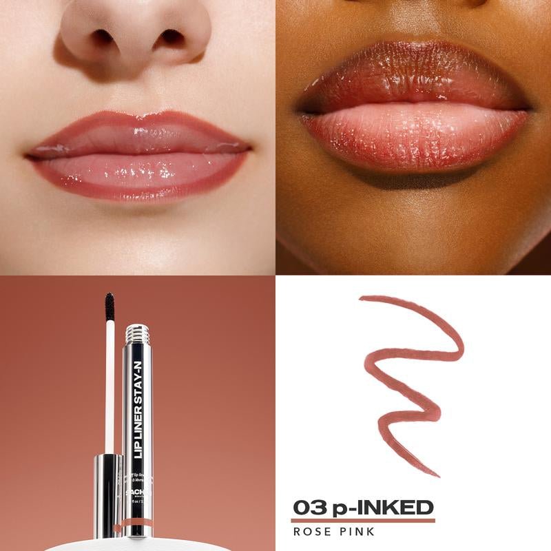 All - Day Lip Liner Stay - N™ – Peel - Off Lip Stain with Hyaluronic Acid & Vitamin E | Smudge - Proof Definition - Everbeaut