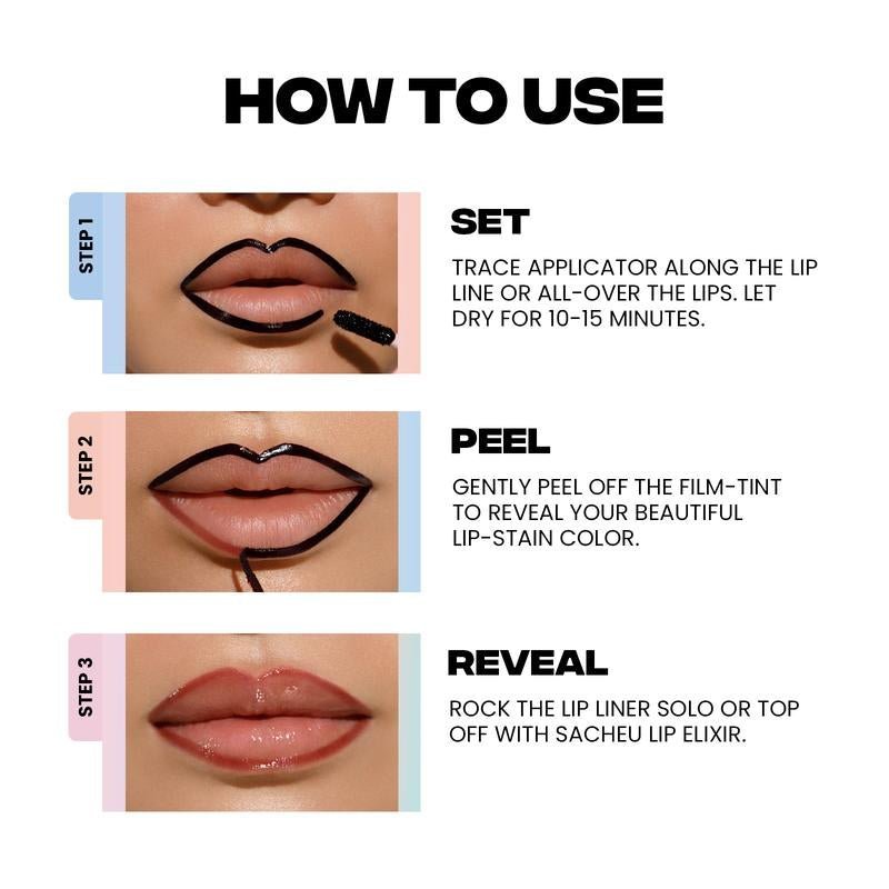 All - Day Lip Liner Stay - N™ – Peel - Off Lip Stain with Hyaluronic Acid & Vitamin E | Smudge - Proof Definition - Everbeaut