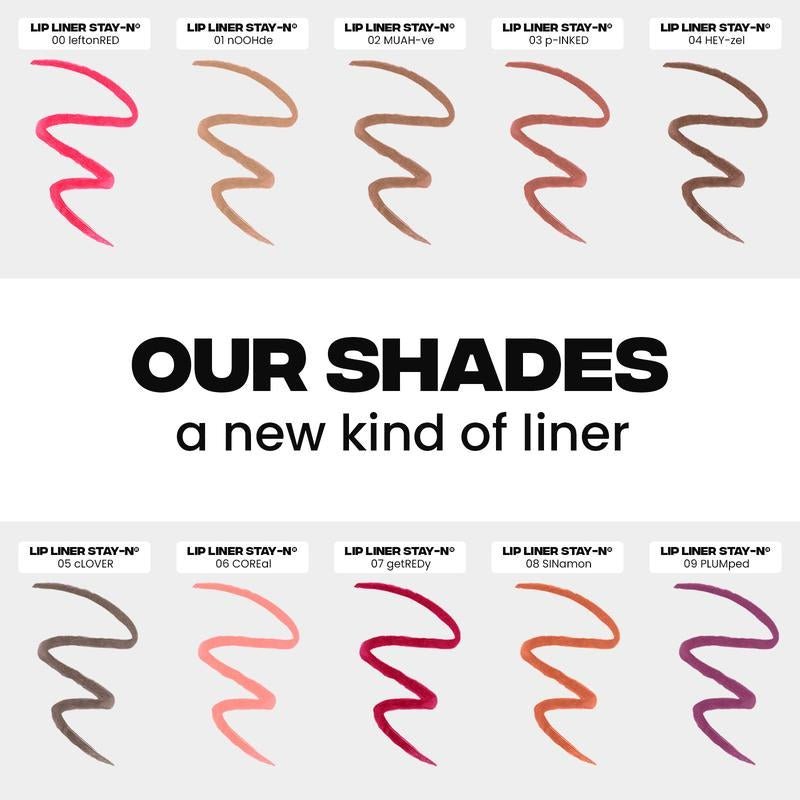 All - Day Lip Liner Stay - N™ – Peel - Off Lip Stain with Hyaluronic Acid & Vitamin E | Smudge - Proof Definition - Everbeaut
