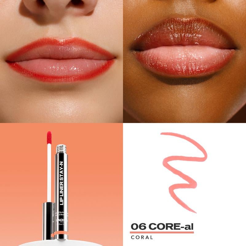 All - Day Lip Liner Stay - N™ – Peel - Off Lip Stain with Hyaluronic Acid & Vitamin E | Smudge - Proof Definition - Everbeaut