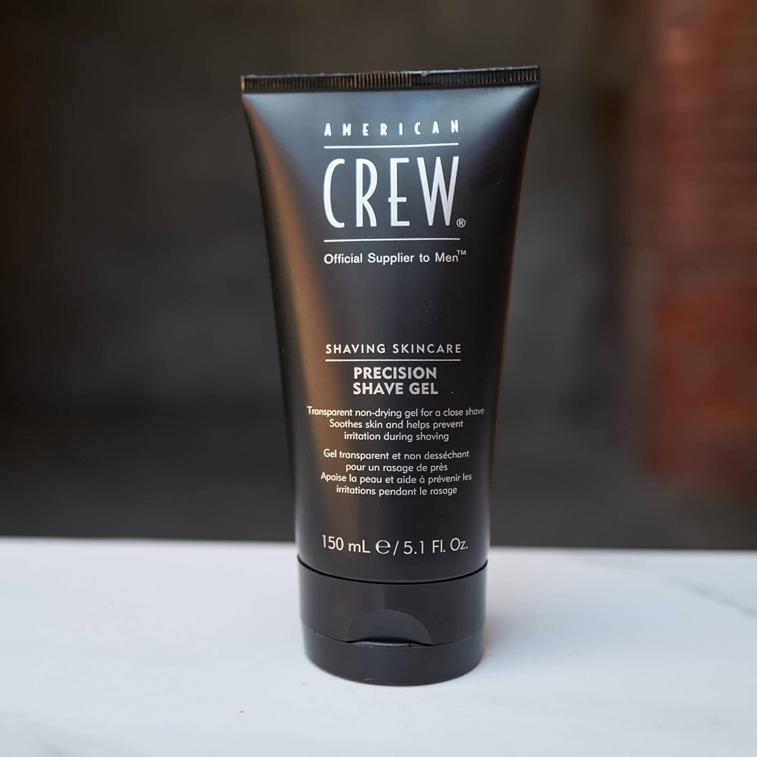 American Crew Precision Shave Gel for Men – Cooling Clear Formula for Razor - Accurate, Irritation - Free Shaving (5.1 oz) - Everbeaut