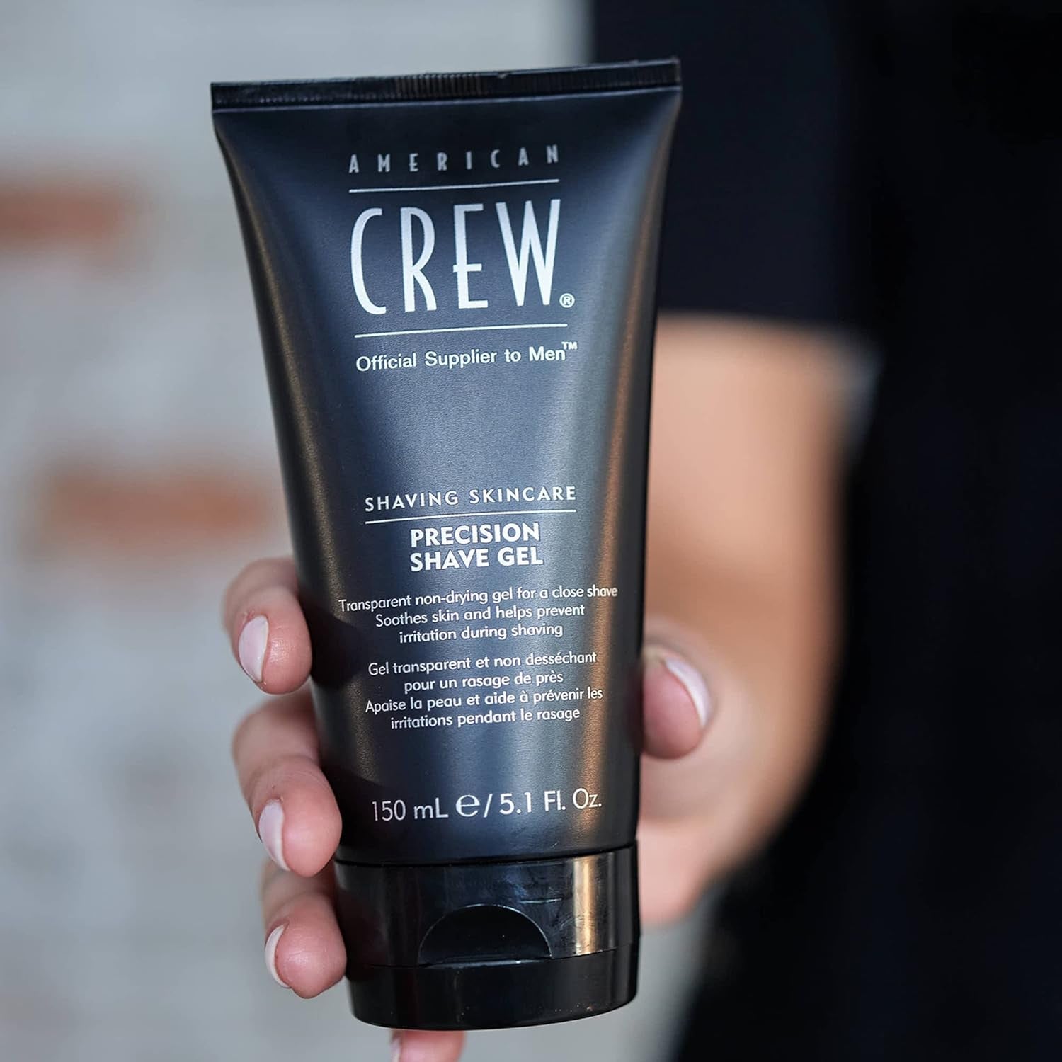 American Crew Precision Shave Gel for Men – Cooling Clear Formula for Razor - Accurate, Irritation - Free Shaving (5.1 oz) - Everbeaut
