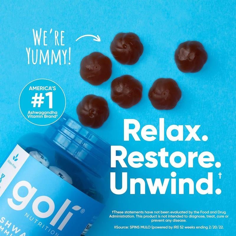 Ashwagandha + Vitamin D Gummies – Vegan Stress Relief, Mood, Energy & Immunity Support | Non - GMO, Gluten - Free - Everbeaut