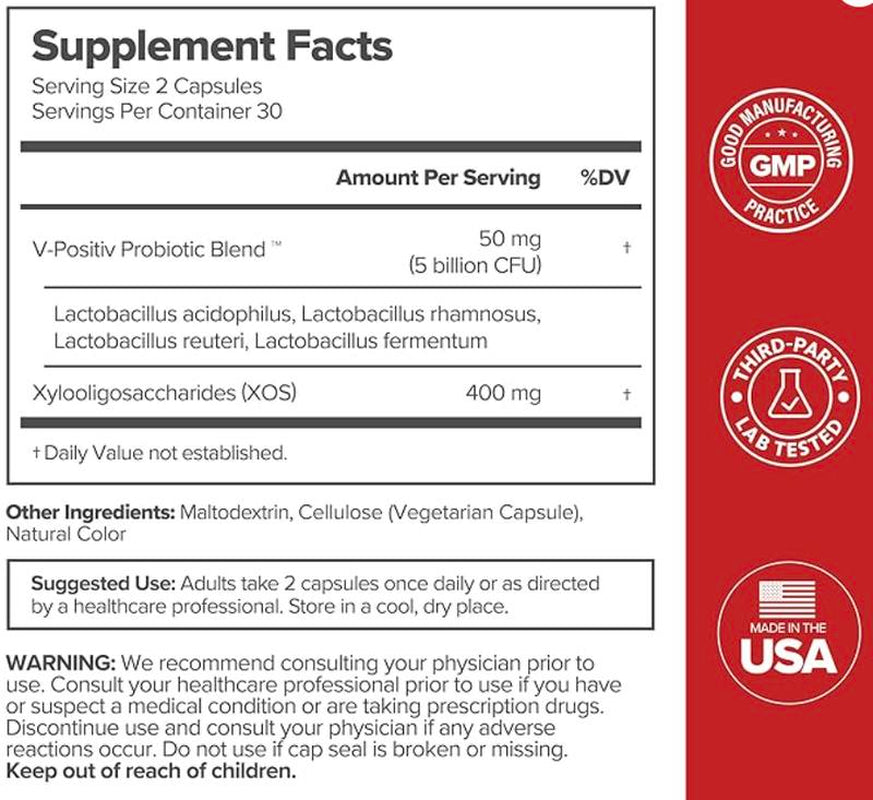 URO Women'S Probiotics - 60 Count (Pack of 1) - Prebiotic and Probiotic Capsules for Healthy Ph Balance and Odor