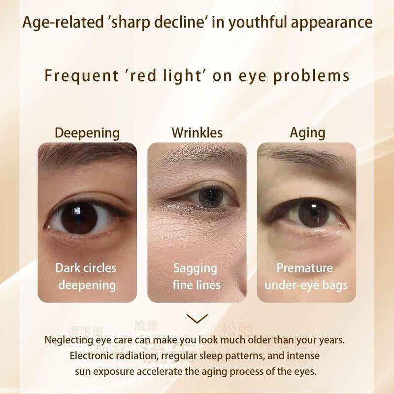 SIARWG Double-Layer Eye Mask, Freeze-Dried Collagen & Peptide Patches for Dark Circles, Puffiness & Wrinkles, Firming Hydrating Brightening under Eye Brightening Eye Mask