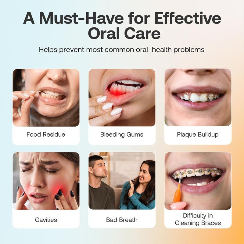 Bitvae C5/C6 Water Flosser for Teeth - Cordless Portable Oral Irrigator, Powerful and Rechargeable, IPX7 Waterproof for Brace Care - Dental Kit