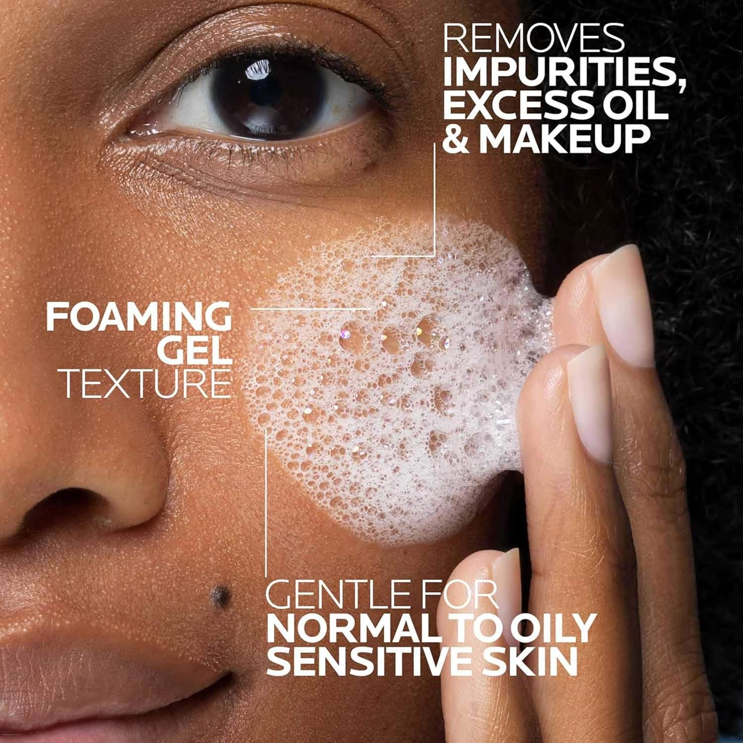 La Roche - Posay Toleriane Purifying Foaming Cleanser – Oil - Free Face Wash for Sensitive & Acne - Prone Skin - Everbeaut