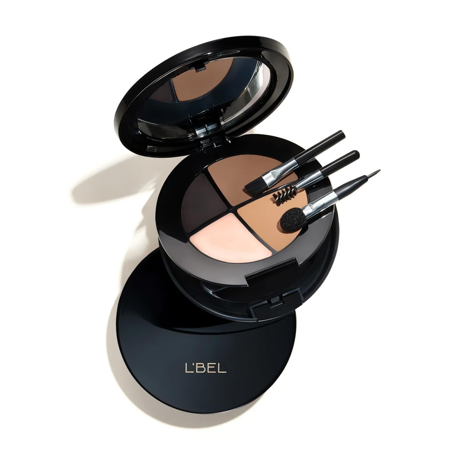 L’BEL Perfecting Brow & Eye Kit – Long - Lasting Professional Palette for Defined Brows, Liner & Highlight - Everbeaut
