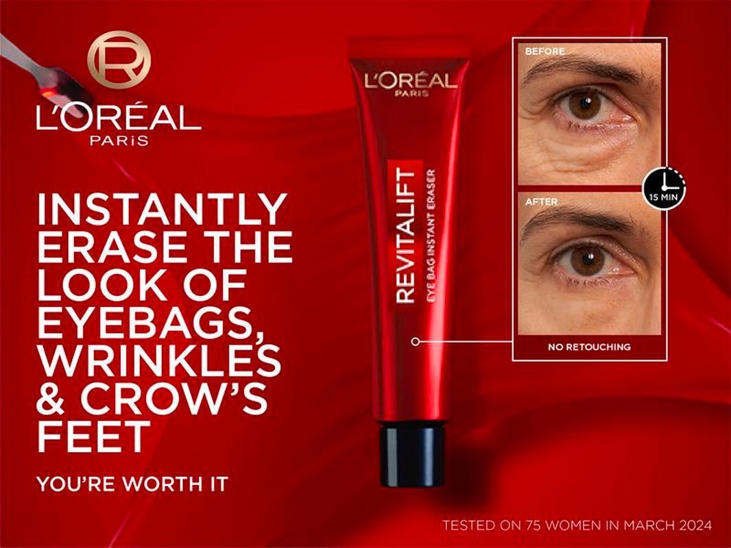 L’Oréal Paris Instant Eye Bag Eraser – Rapid Tightening Under - Eye Treatment for Puffiness & Dark Circles - Everbeaut