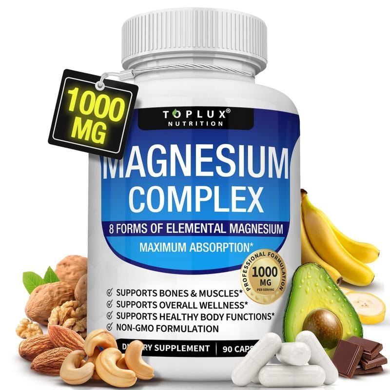 Magnesium Complex 8™ – Advanced Muscle Recovery, Energy, Sleep & Stress Support Supplement - Everbeaut