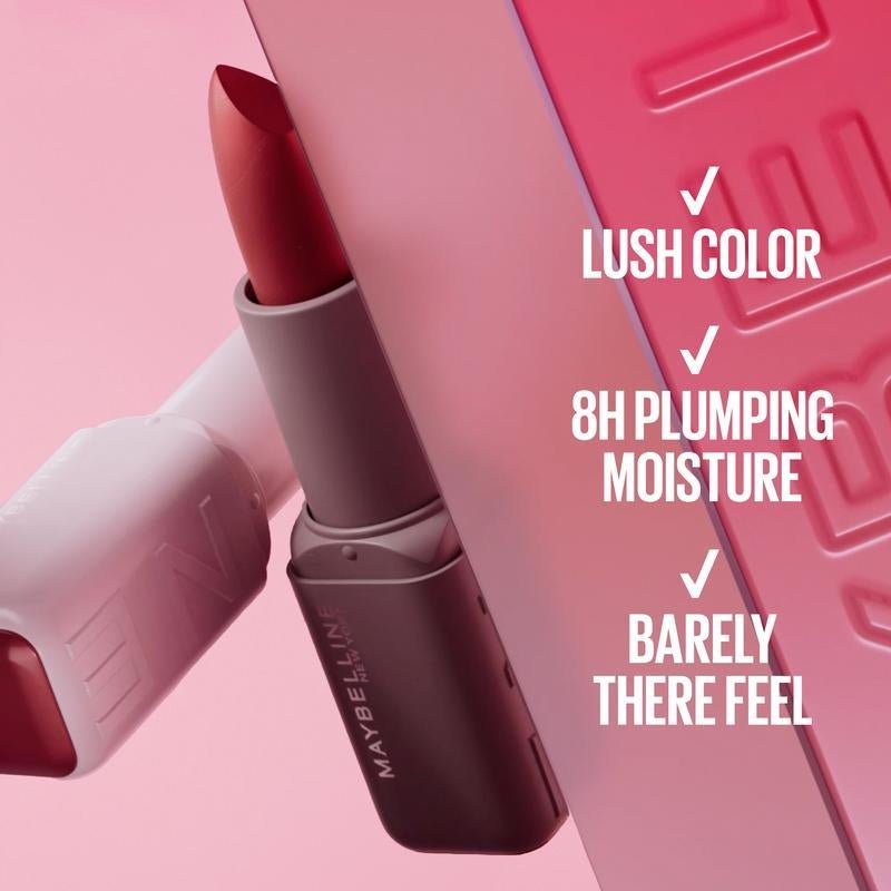 Maybelline Serum Lipstick with Hyaluronic Acid – Long - Lasting Satin & Matte Finish with 8 - Hour Hydration - Everbeaut